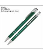 Metal pen COSMO SLIM CS-13 dark green