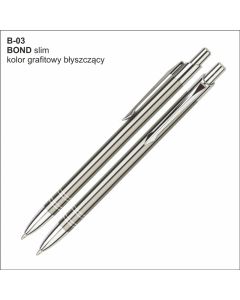 Długopis BOND B-03 grafitowy