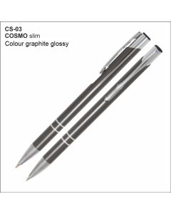 Metal pen COSMO SLIM CS-03 graphite
