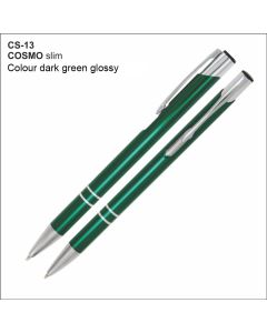 Metal pen COSMO SLIM CS-13 dark green